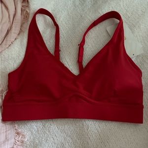 Fabletics | Bra + Leggings Set | Never worn | both Size M | Candy apple Red